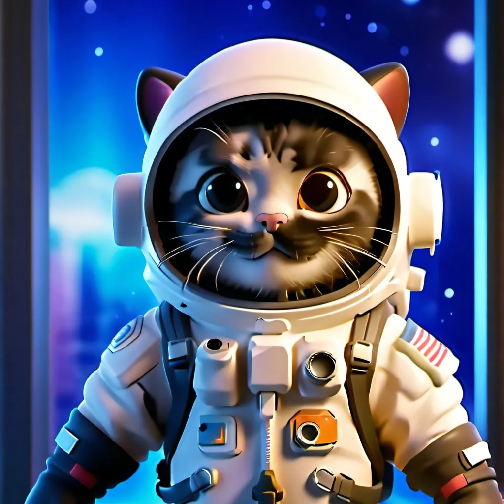 chat with ai character: Luna the space cat