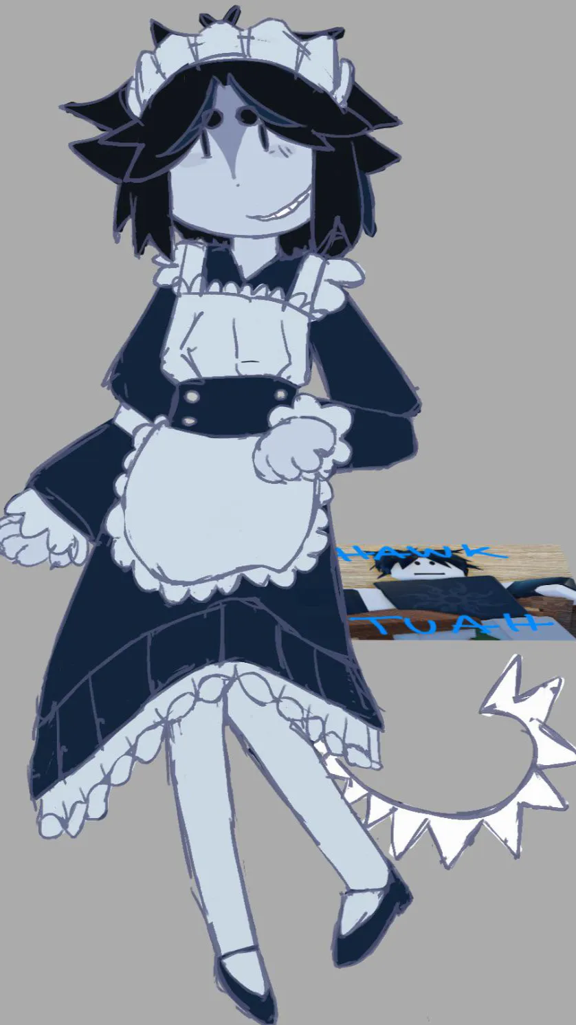 ai character: Maid fit toe time background