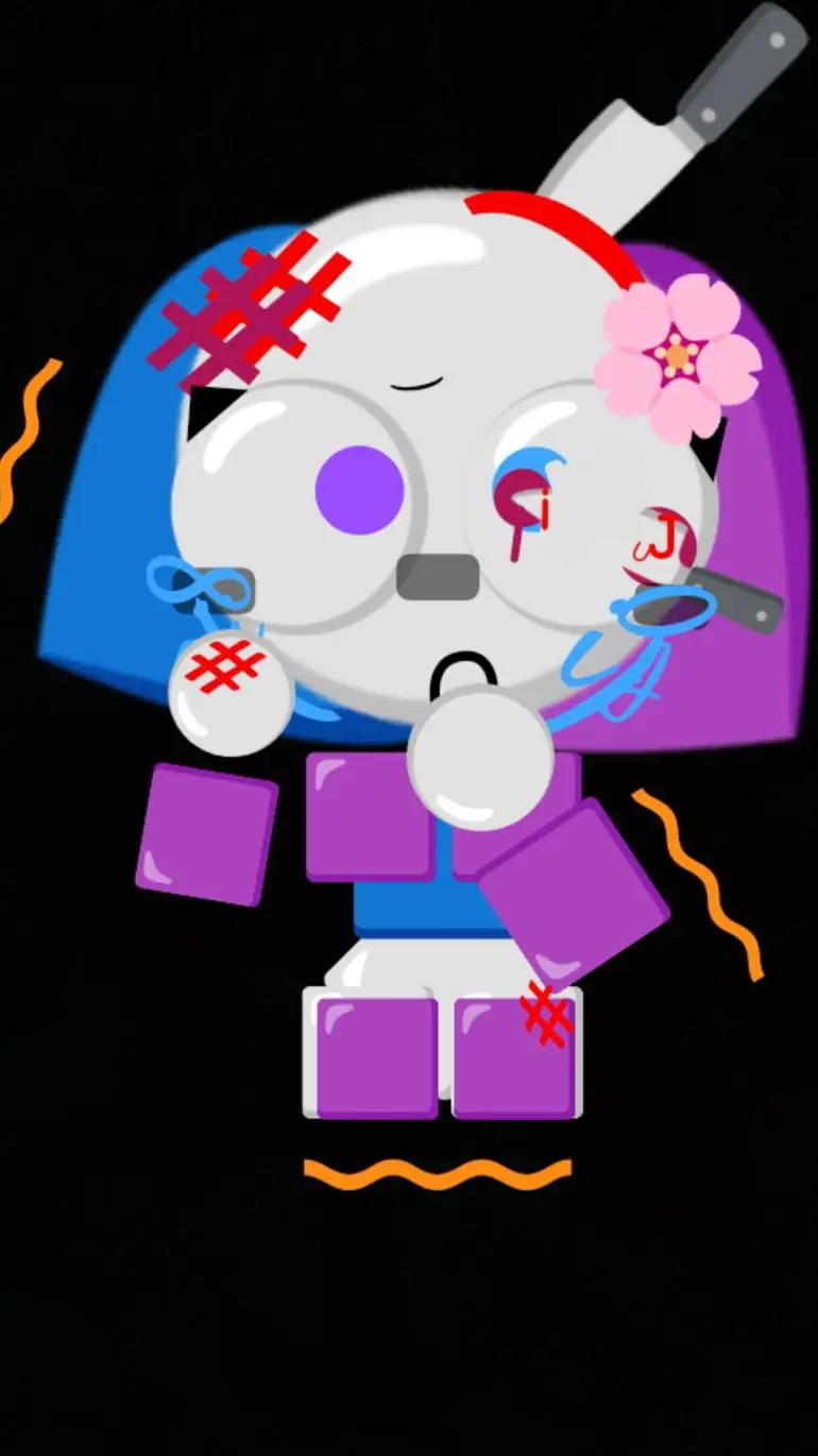 ai character: emojicat abused background