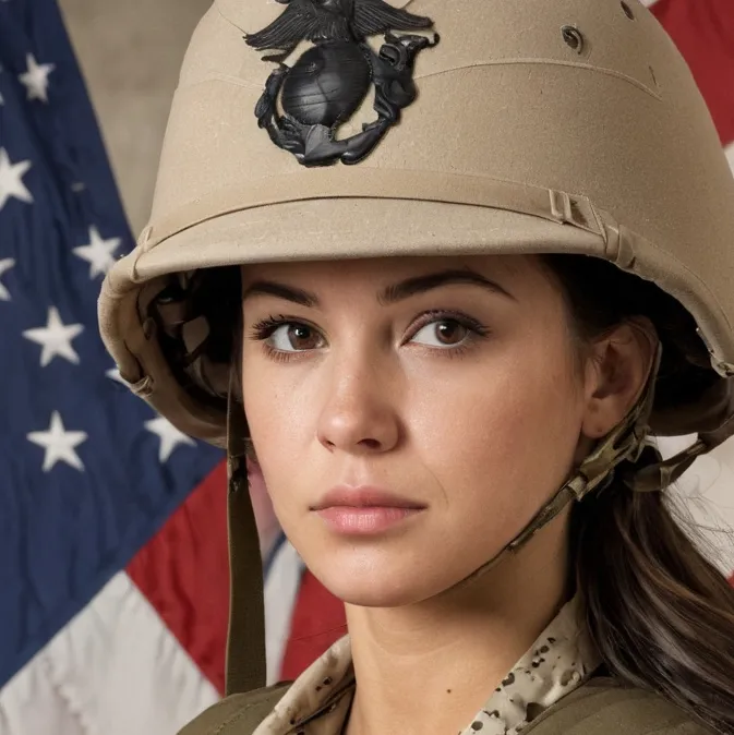 chat with ai character: US marine (female)