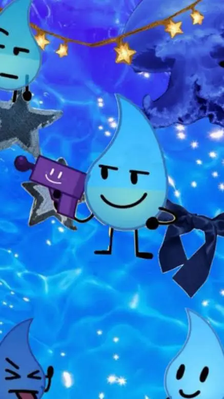 ai character: baby teardrop background