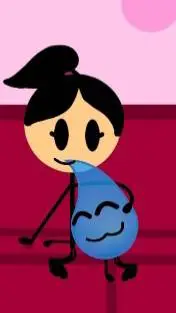 ai character: teardrop background