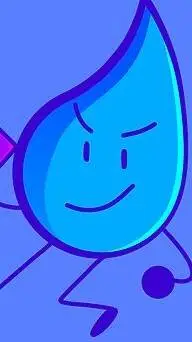 ai character: bfdi teardrop background
