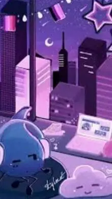 ai character: teardrop background