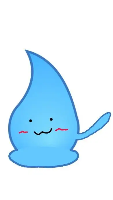 ai character: teardrop background