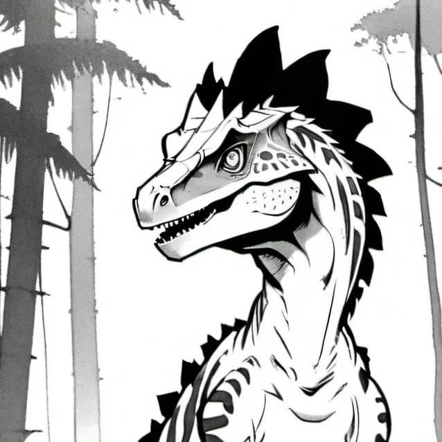 chat with ai character: Dilophosaurus weth