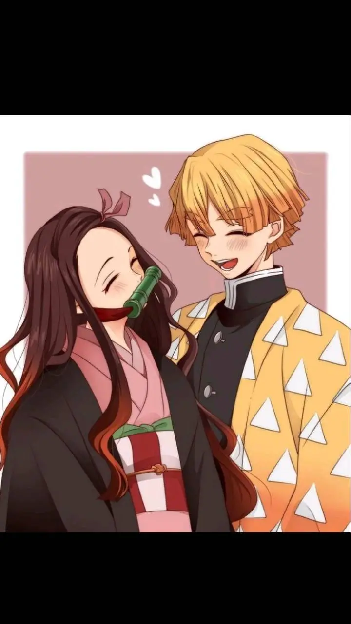 ai character: ~nezuko x zenitsu~ background