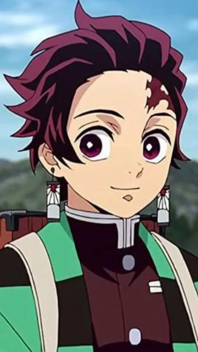 ai character: Tanjiro kamado background
