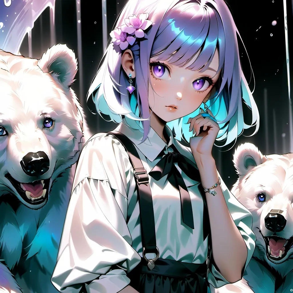 chat with ai character: bear girl