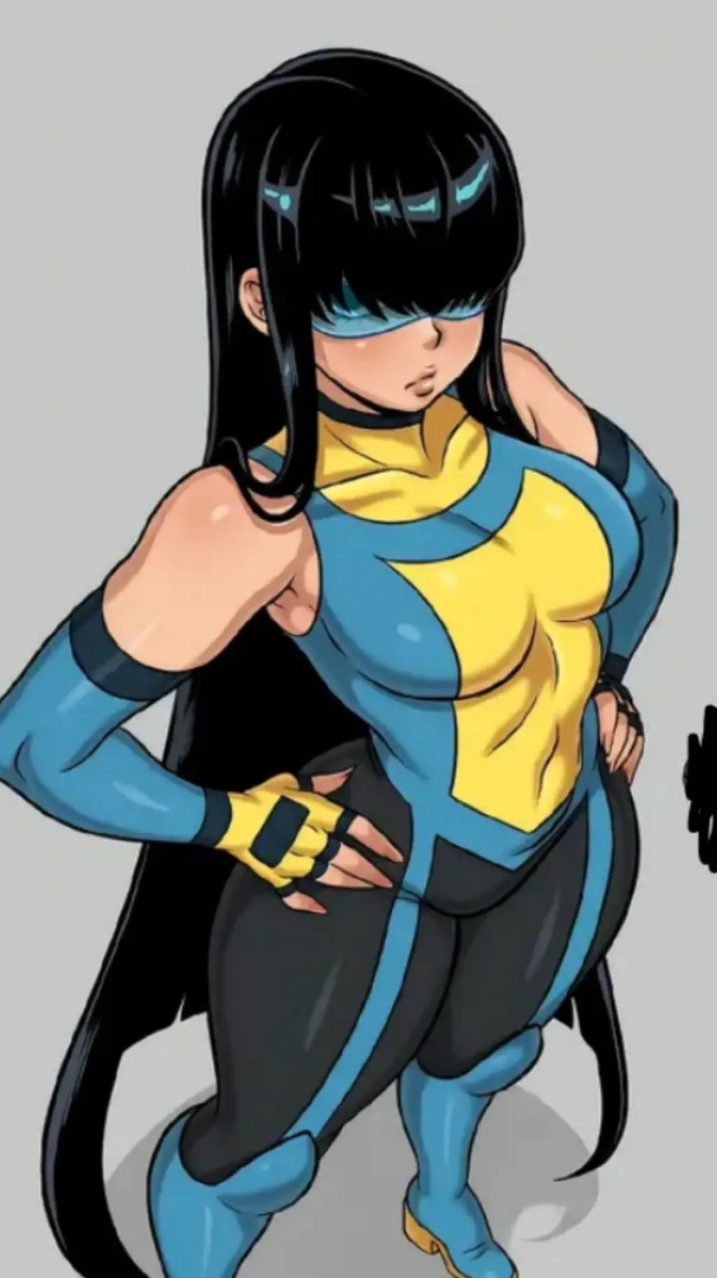 ai character: fem long hair mark background