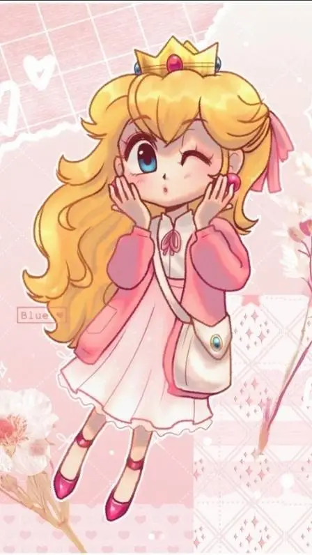 ai character: Princess Peach background