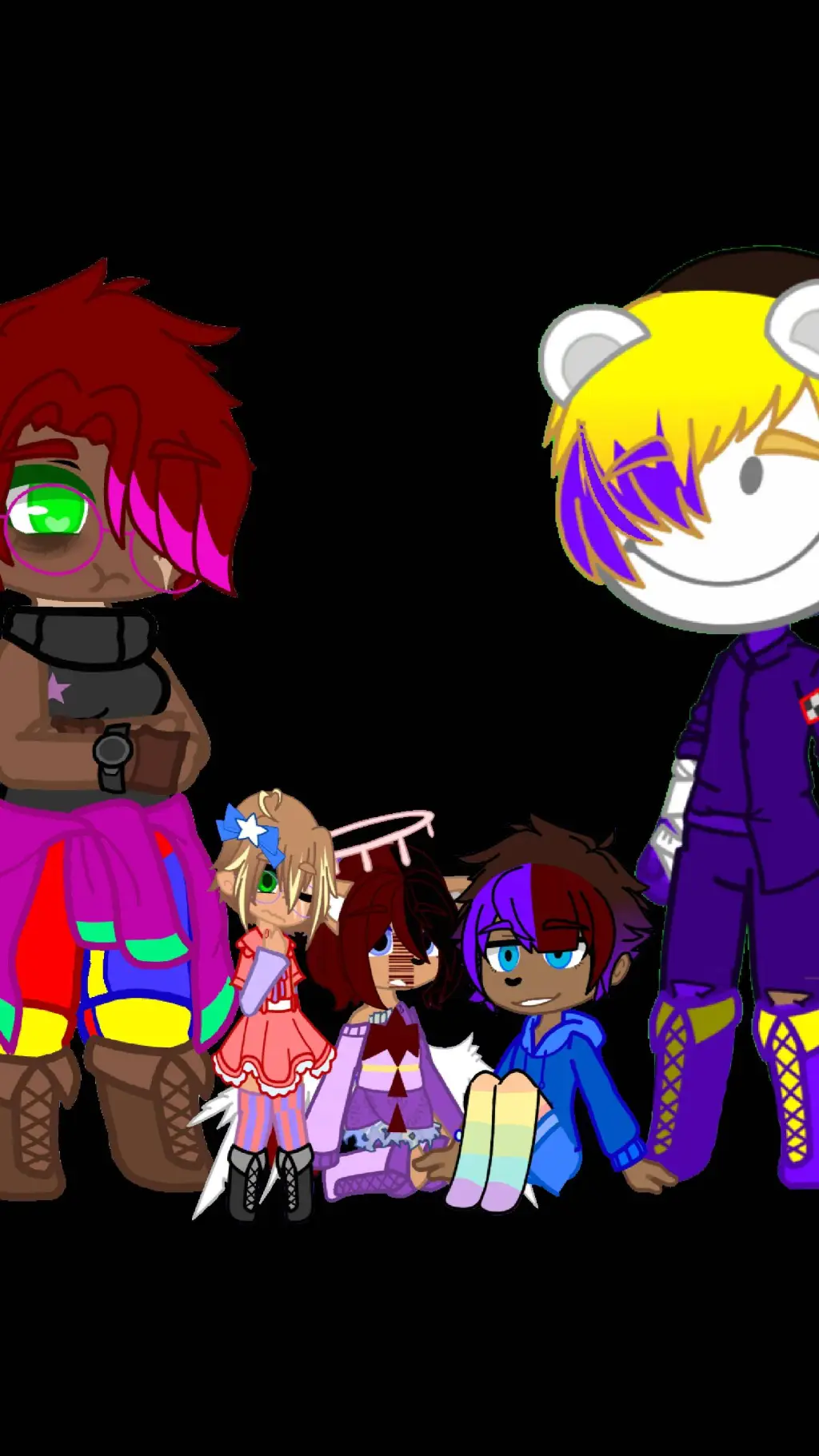 ai character: Afton & Jacobs Fam background