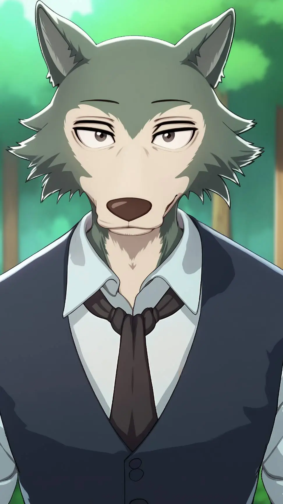 ai character: Legoshi (Beastars) background