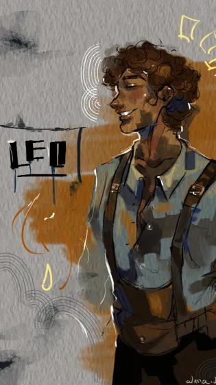 ai character: Mortal y/n x Leo background