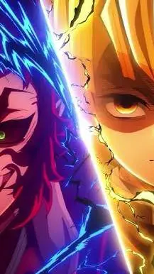 ai character: zenitsu Vs kaigaku background