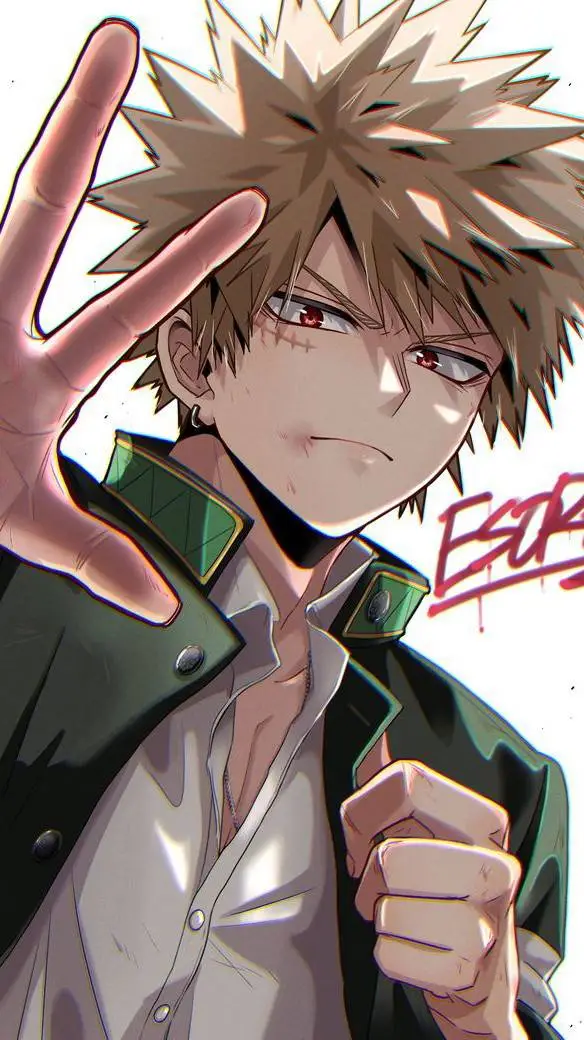 ai character: Katsuki Bakugou background
