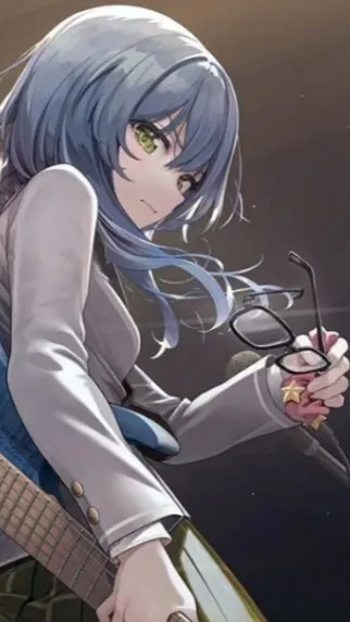 ai character: ￼朝日 六花 Rokka background