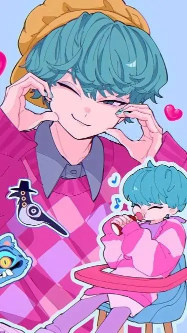 ai character: baby saja(ू•ᴗ•ू❁) background