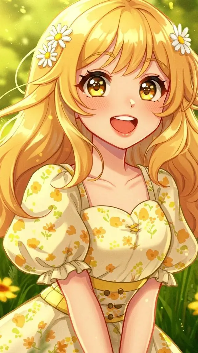 ai character: 🐱Shine🌼 background