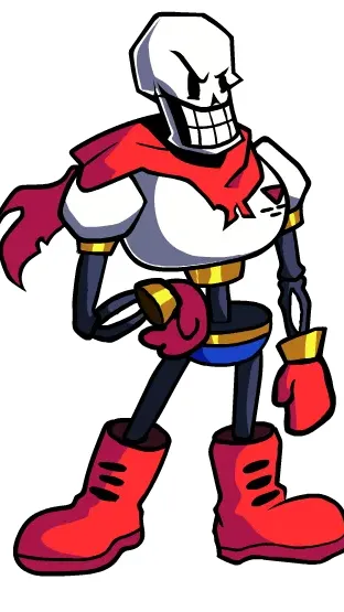 ai character: PAPYRUS  background