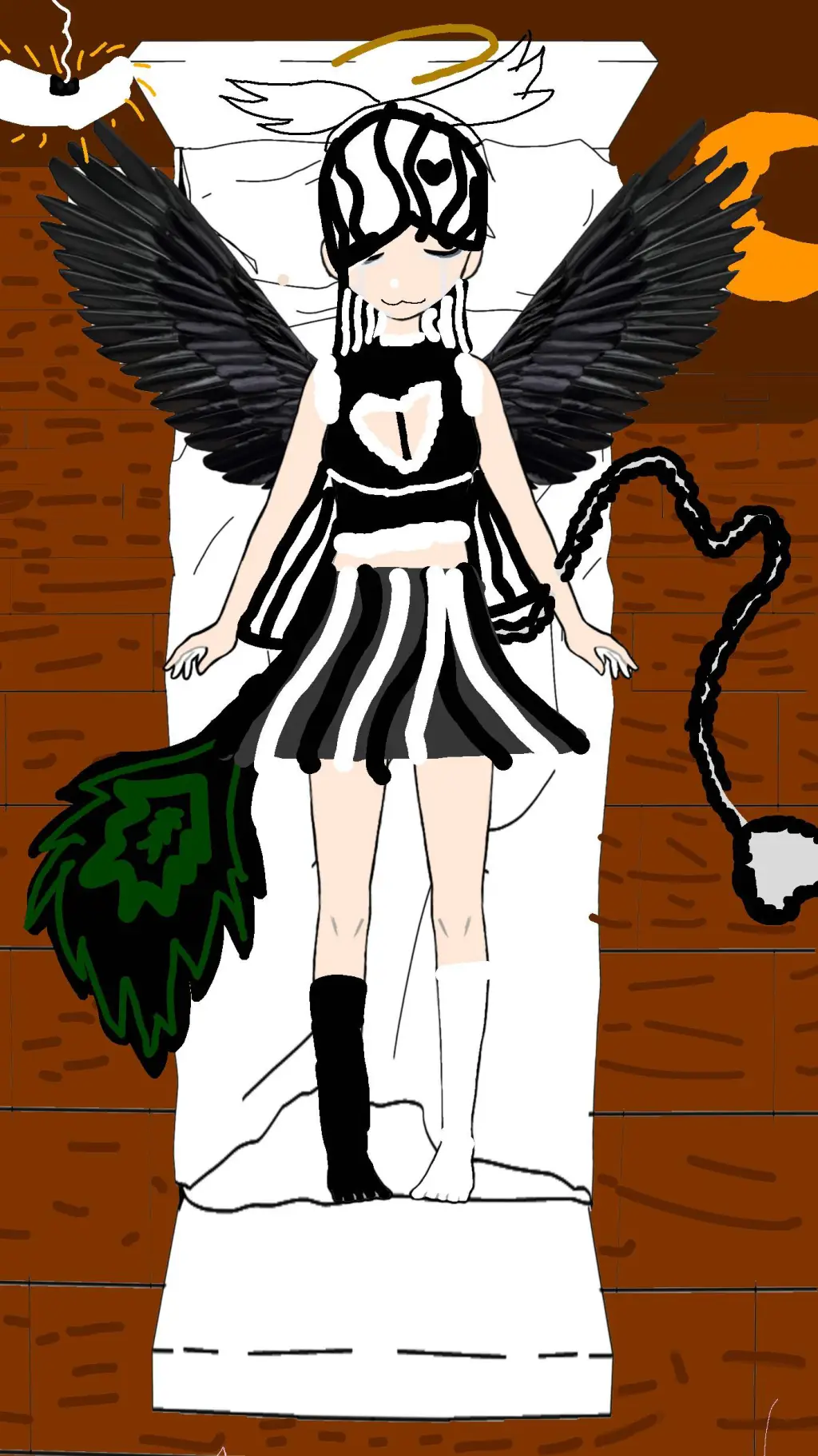 ai character: angel background