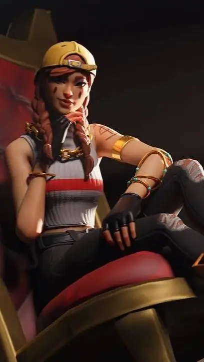 ai character: Aura Fortnite background