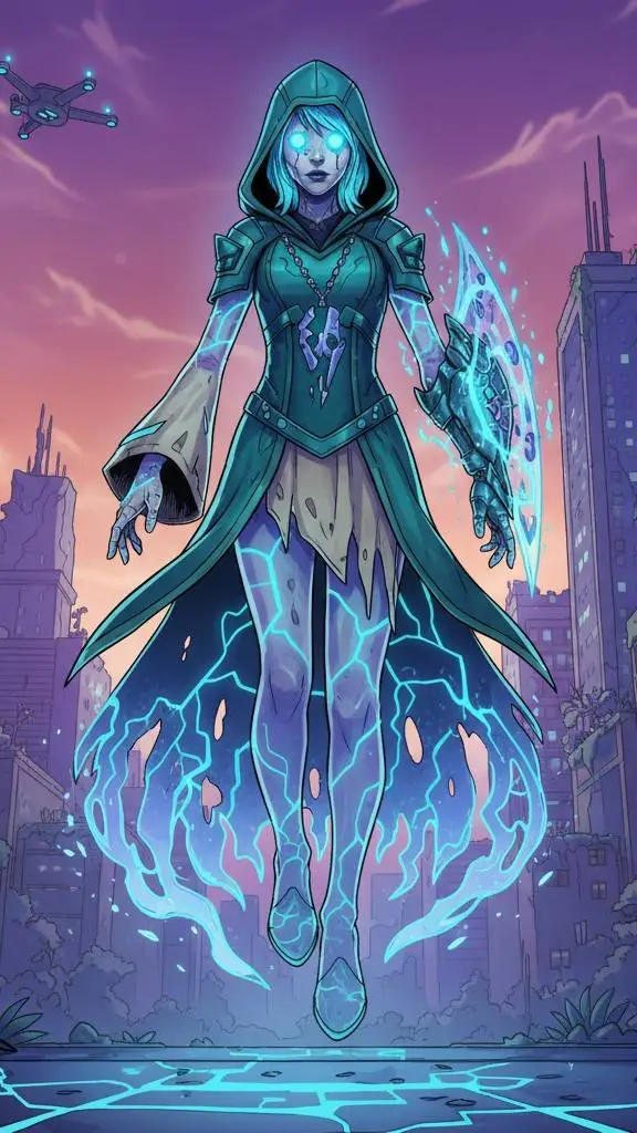 ai character: Raiju (Ghost) background