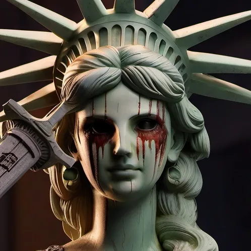 chat with ai character: Lady Liberty purge