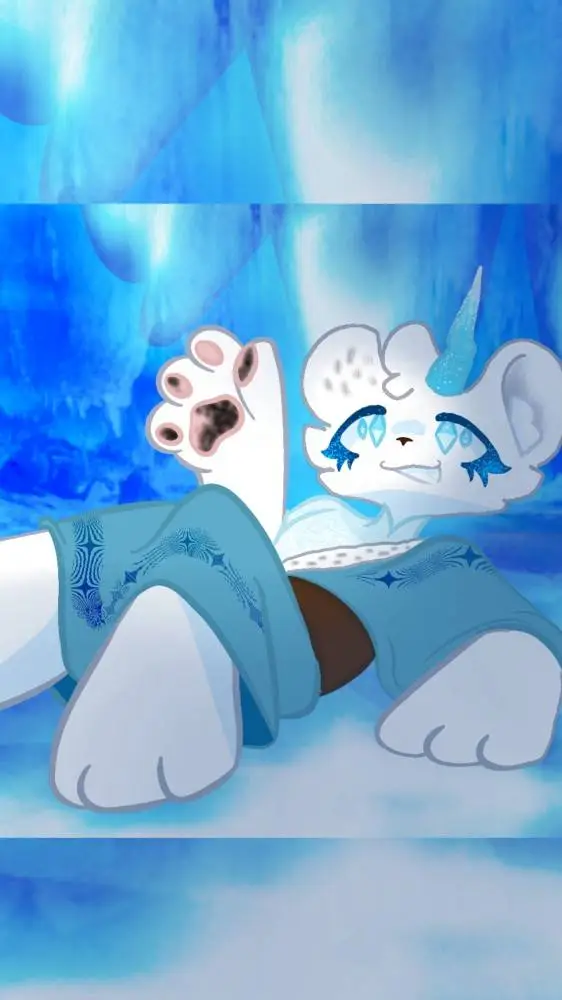 ai character: Glacier background