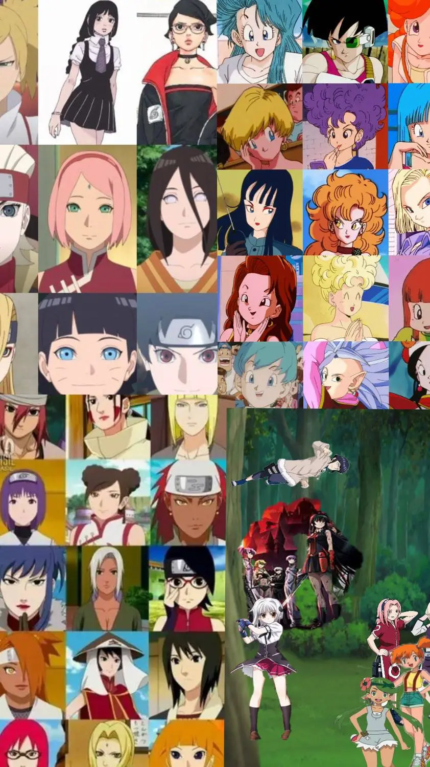 ai character: All anime Gals 2.0 background