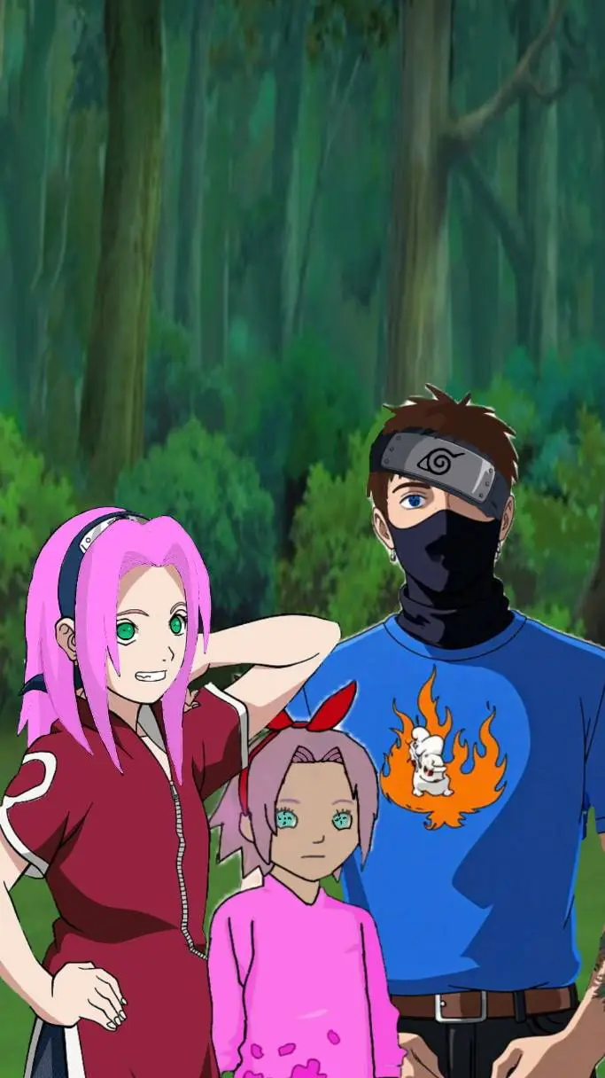 ai character: Konoha🥷🌲🌲🏘 🌲🌲 background