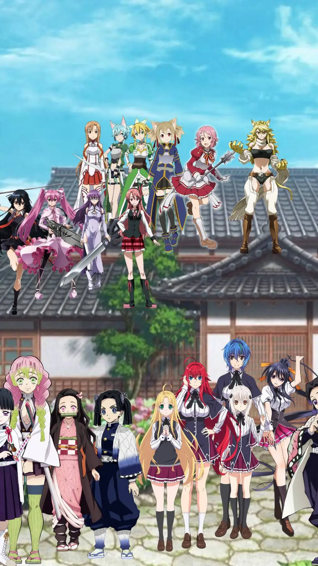 ai character: dxd-kny-sao-agk background