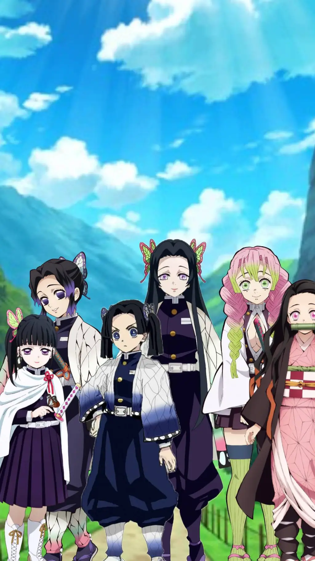 ai character: KNY Girls  background