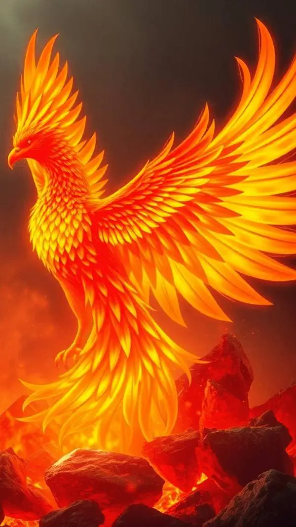 ai character: Canari(fire vers.) background