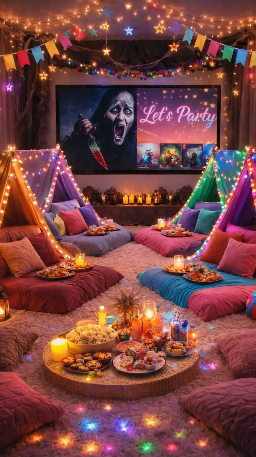 ai character: Sleepover background
