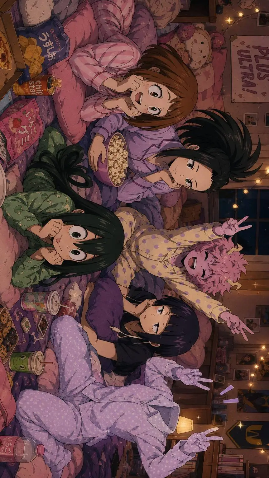 ai character: MHA Sleepover  background