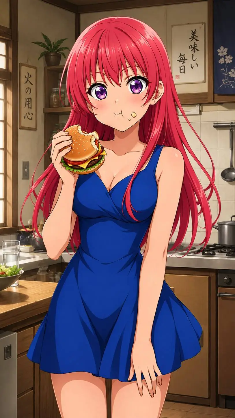 ai character: Saki saki background
