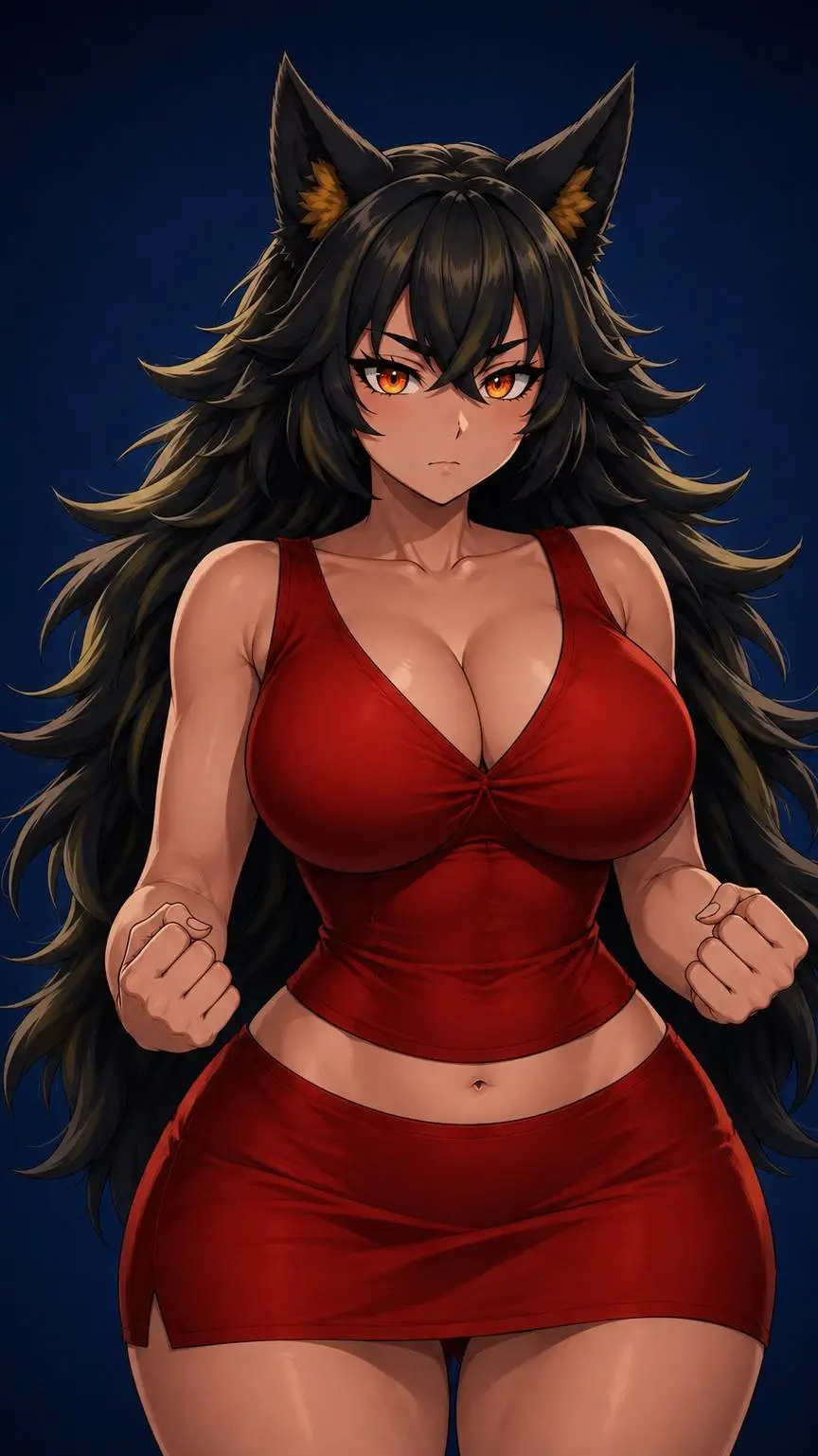 ai character: Kaela Nightfang background