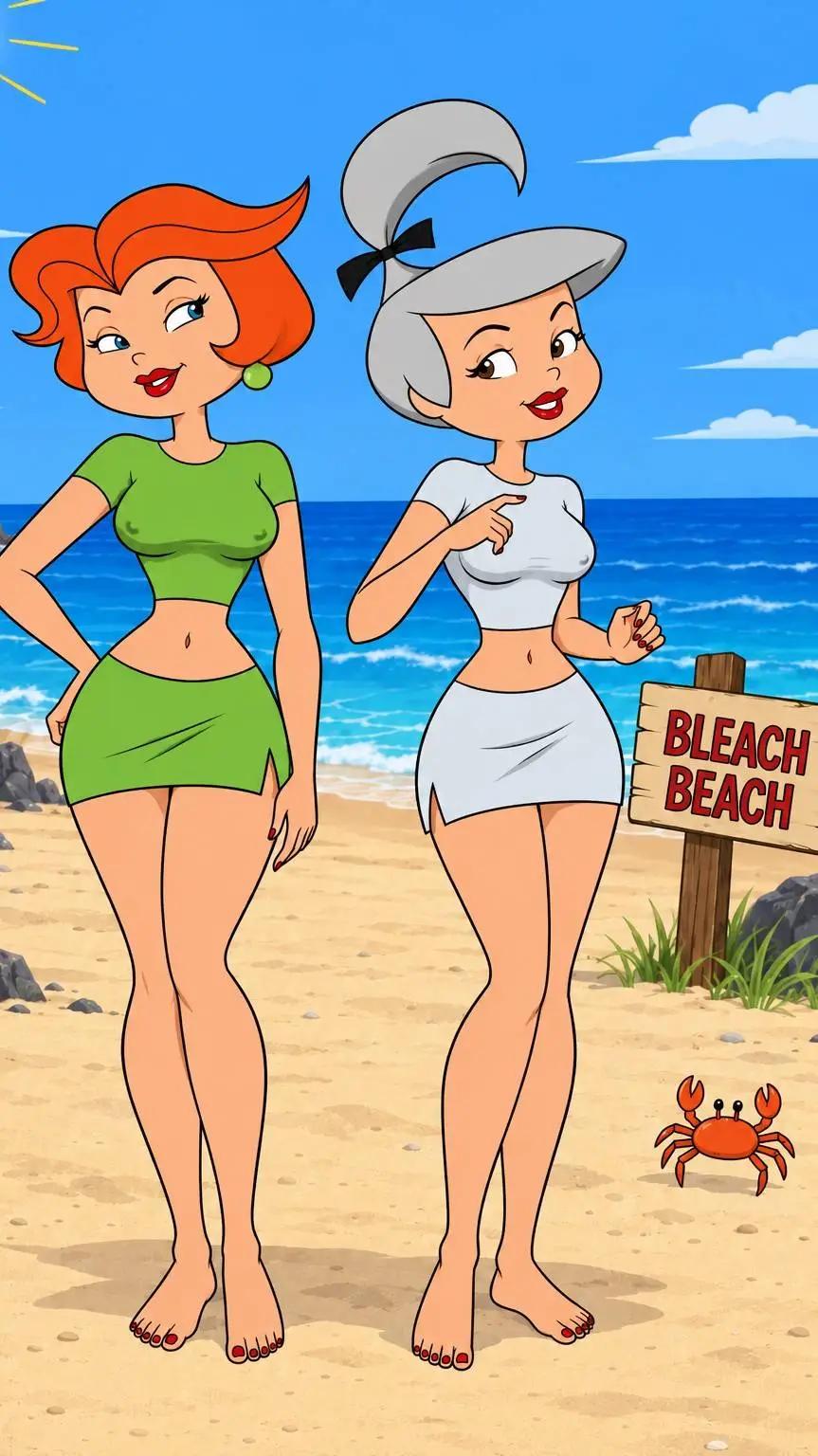 ai character: Jetson beachday background