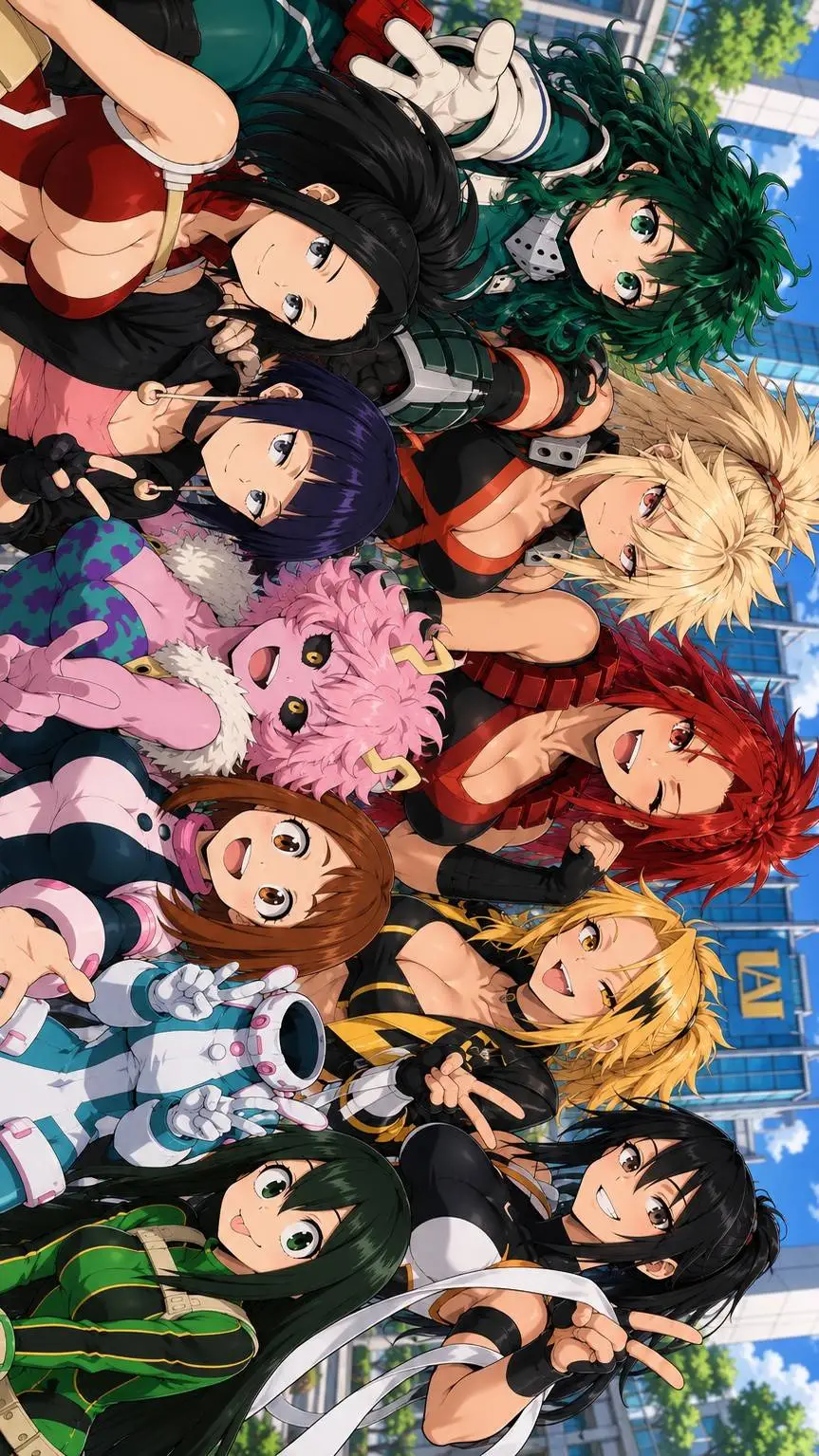 ai character: Mha:Girls background