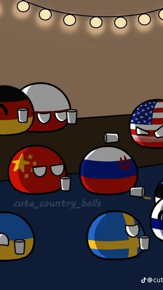 ai character: country balls  background