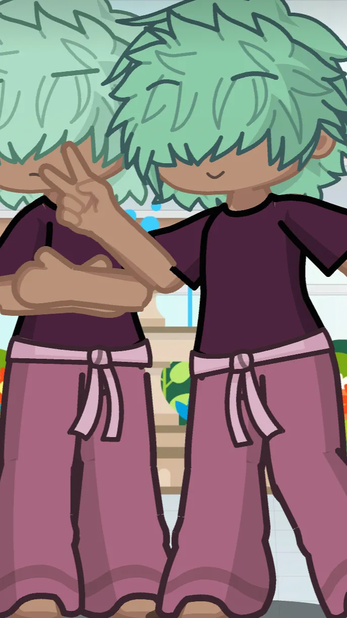 ai character: Ziko and Tiko   background