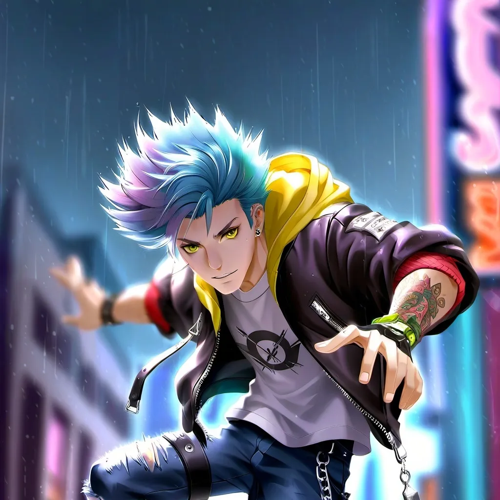 chat with ai character: Riot Blue