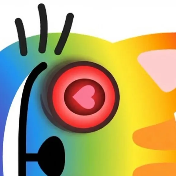 chat with ai character: Rainbow cat