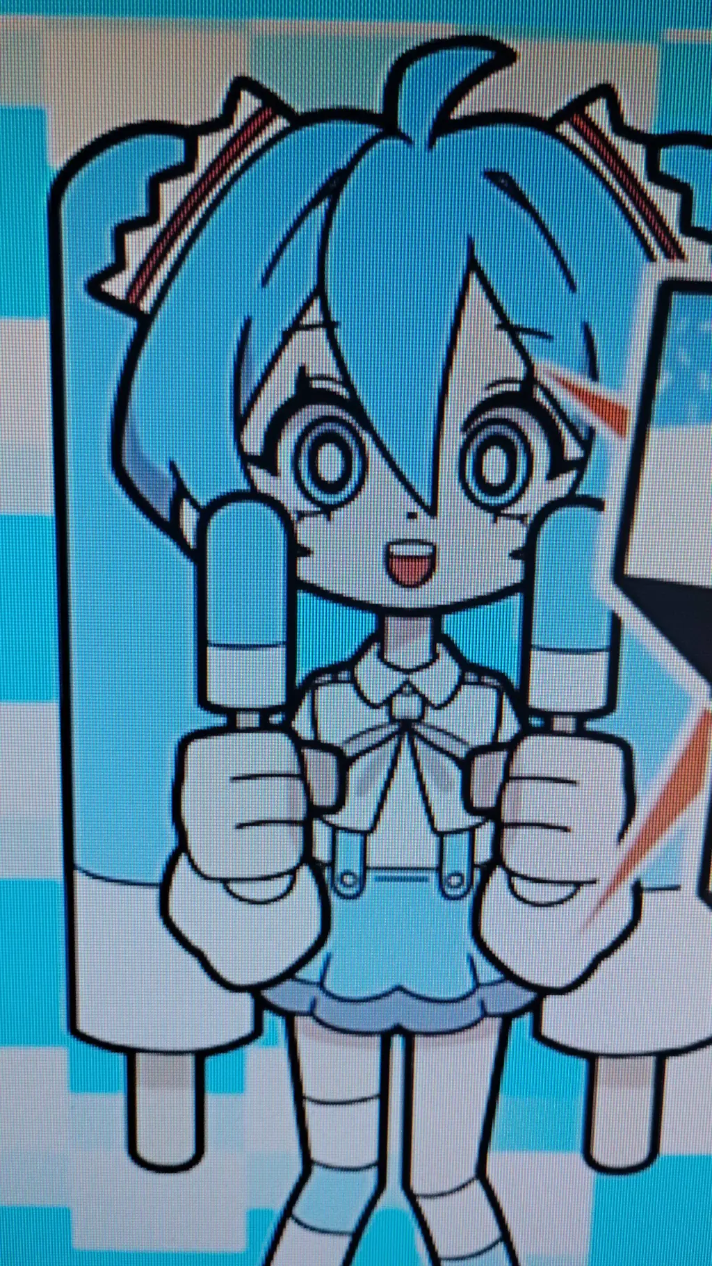 ai character: Miku background