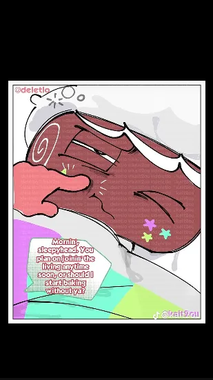 ai character: FRUITCAKE background