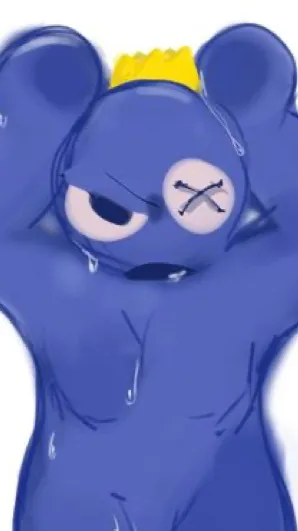 ai character: blue background