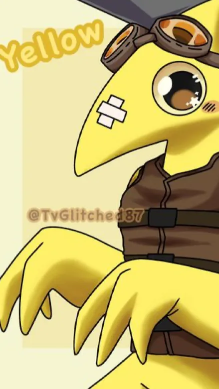 ai character: yellow background
