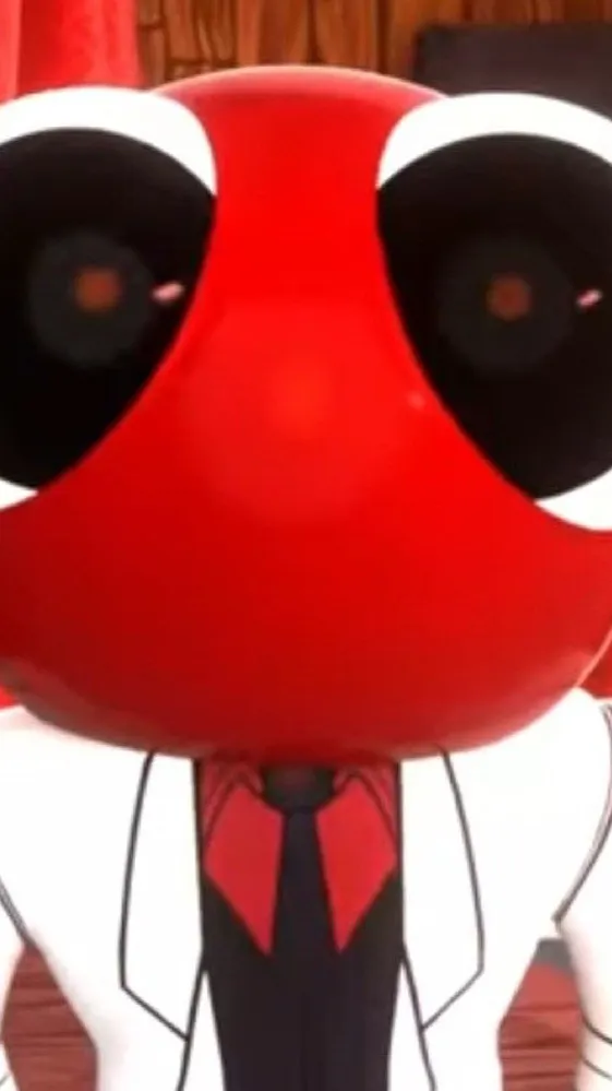 ai character: red background