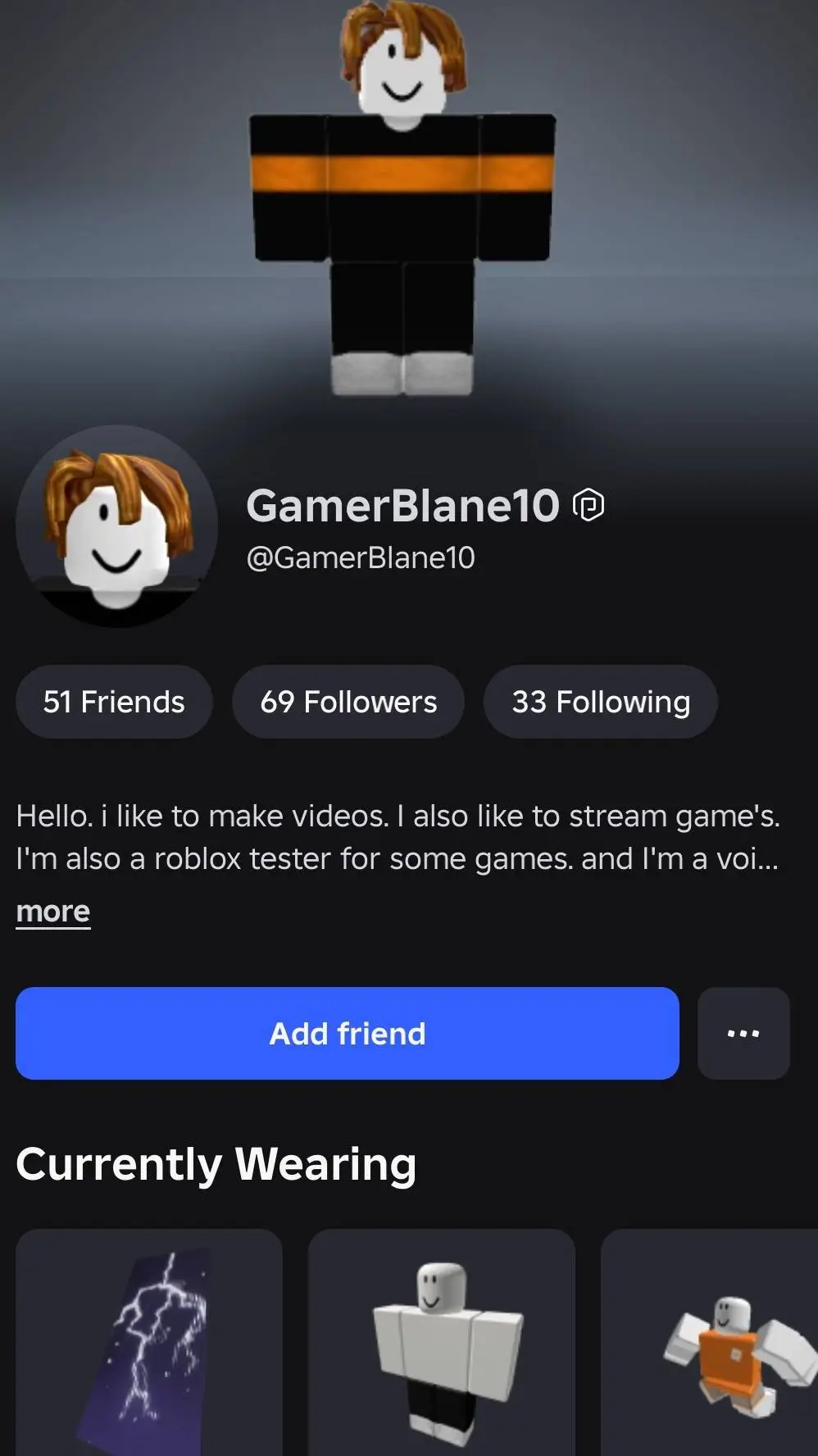 ai character: gamerblane10  background
